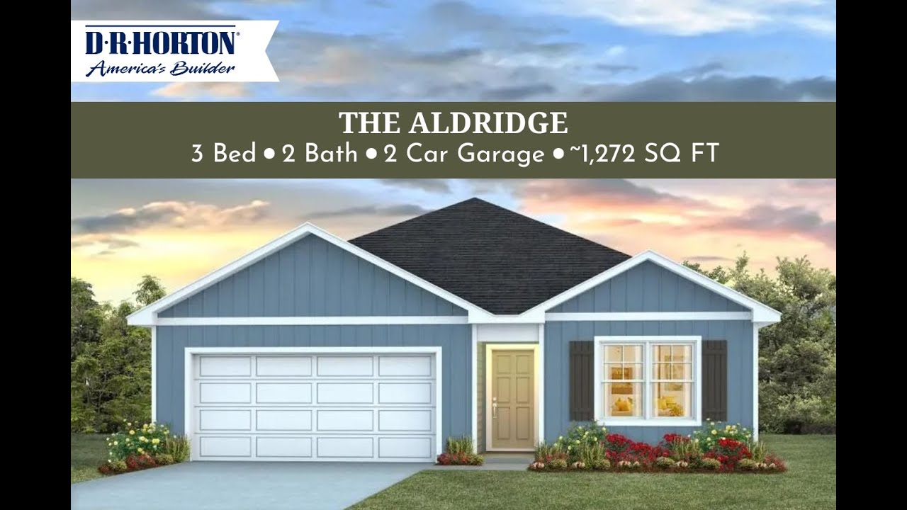 D.R. Horton Aldridge Floorplan Walkthrough YouTube