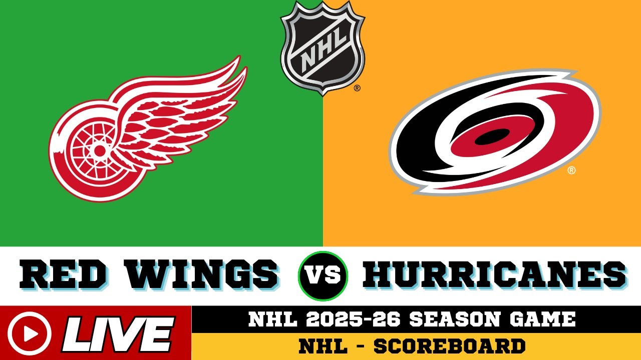 LIVE : Carolina Hurricanes Vs Detroit Red Wings | NHL 2026 | NHL Live SCOREBOARD | 01/13/2026
