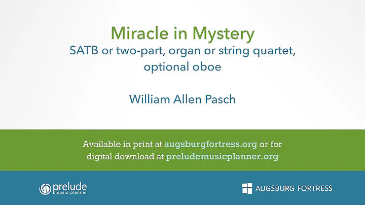 Miracle in Mystery - William Allen Pasch