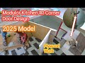 Modulor Kitchen का Corner Door Design || 2025 Model Plywood Tips