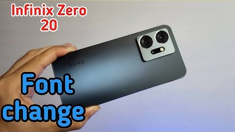 How To Change Font Style Infinix Zero 20, Font Change SettingHow To Change Font Style Infinix Zero
