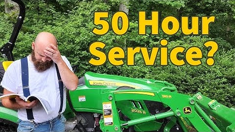 John Deere 2025r Mystery Service 50 Hour Hydraulic Oil Change