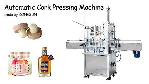 ZONESUN ZS-XG16D1 Automatic Vertical Cork Glass Wine Bottle Capping Crimping Pressing Machine