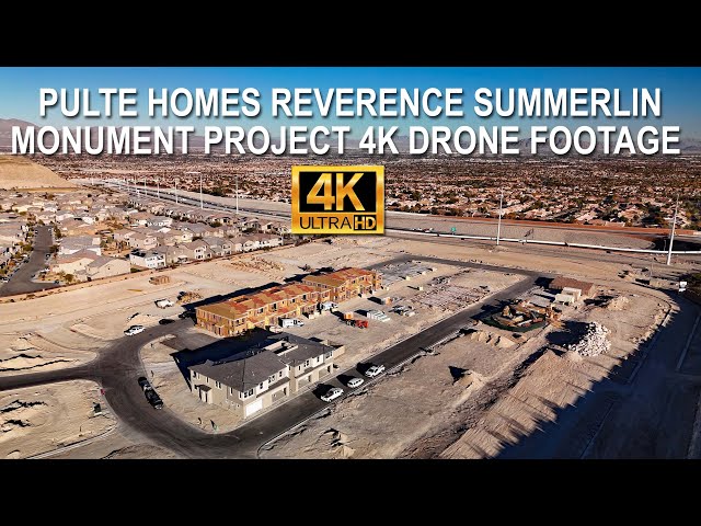 Pulte Homes Monument At Reverence Summerlin 4K Drone Footage