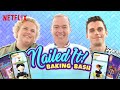 Antoni, Jacques & Fortune play Nailed It! Baking Bash mobile game | Netflix