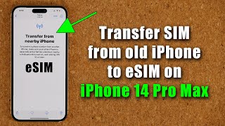 How To Transfer SIM Card from old iPhone to eSIM on iPhone 14 Pro Max - Magic! screenshot 5