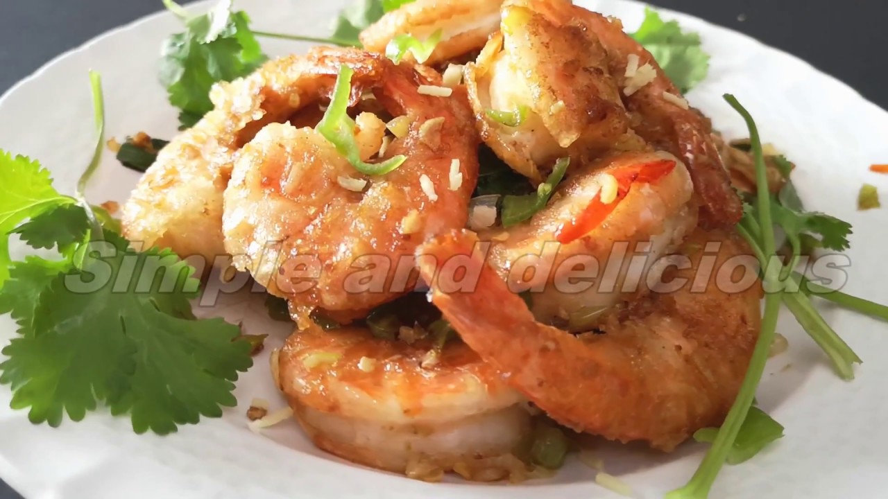 【Spicy fried shrimp】 - YouTube