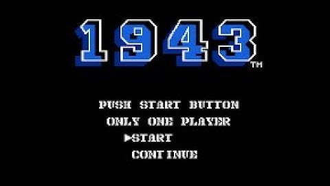 1943 Opening Screen by Capcom