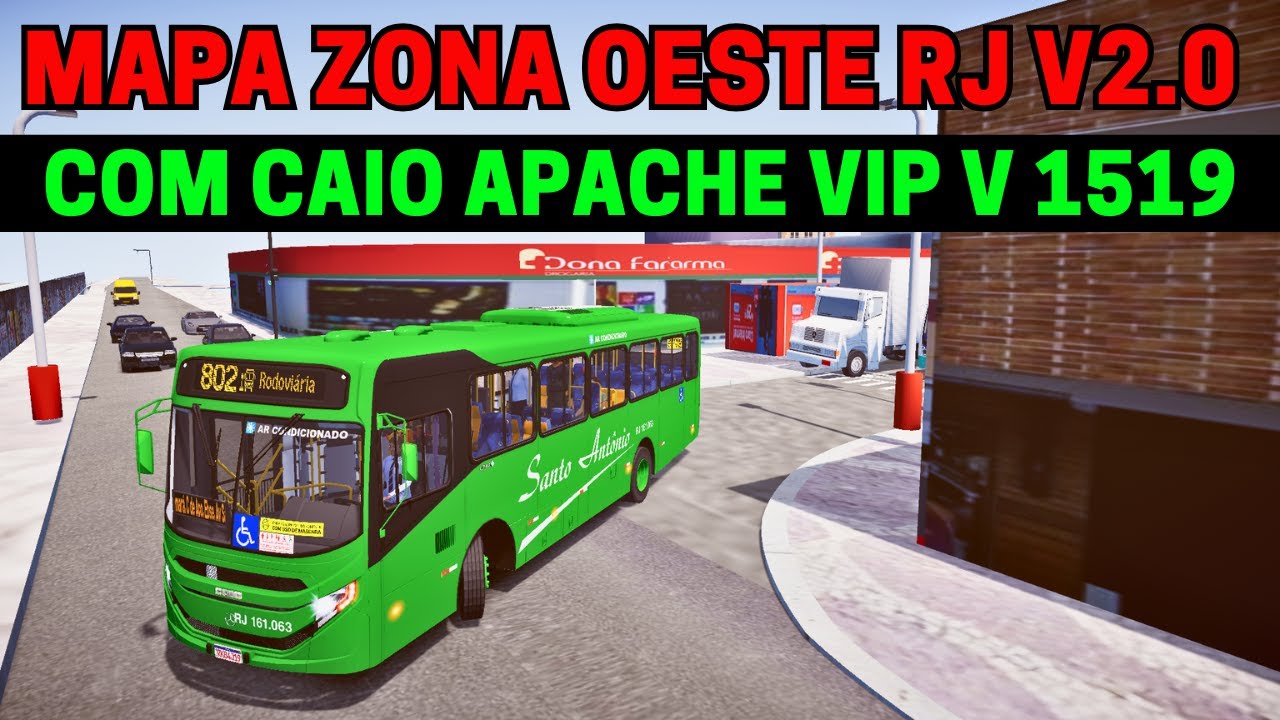 ๐ดGameplay Proton Bus Simulator | Mapa Zona Oeste RJ V2.0 | Simulador de ...