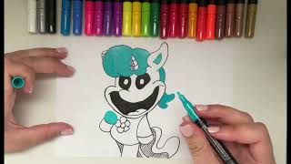 Lets Draw CraftyCorn | Poppy playtime | Smiling Critters