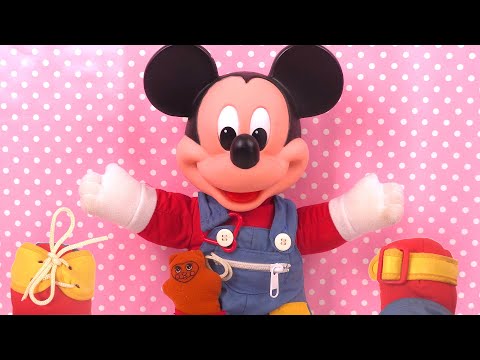 Poupée peluche Mickey Mouse Apprend à s’habiller Learn to Dress Doll