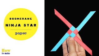 Бумажный ниндзя-звездный бумеранг | Удивительный оригами-бумеранг