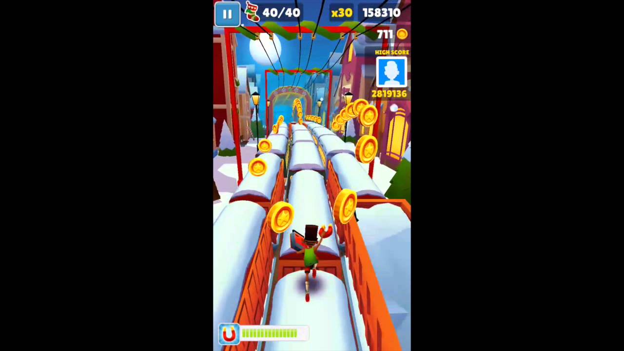 Pick up 1200 coins with a YouTube