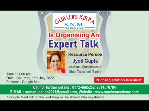 Expert Talk by Jyoti Gupta- Part 2