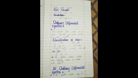 RLC Circuits: The Differential Equation Explained