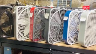 Lasko Box Fans CFM Comparison