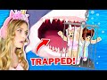 We Were STUCK In The SHARK CAGE In Shark Bite! (Roblox)