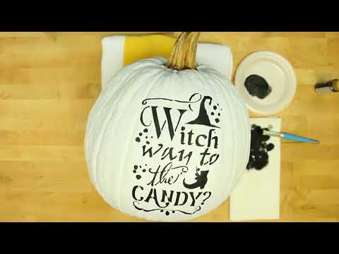 stenciling-halloween-pumpkins