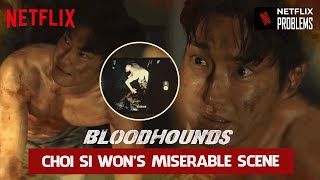 BLOODHOUNDS - Choi Si Won's miserable scene - Being stripped off and filmed [ENG SUB]