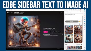 microsoft edge sidebar ai text to image creator feature