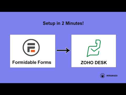 Formidable Forms to Zoho Desk Integration in WordPress (Free Plugin) | Integrazo