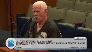 Burbank City Council Closed Session Meeting - May 5, 2026