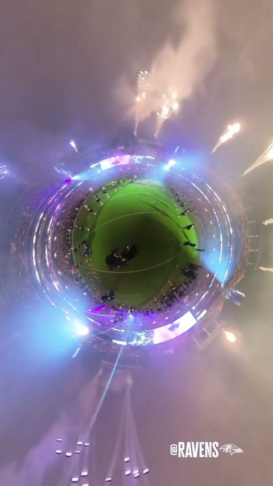 We gave Poe a 360-degree camera \u0026 he didn’t disappoint #ravens #nfl #mascot #shorts