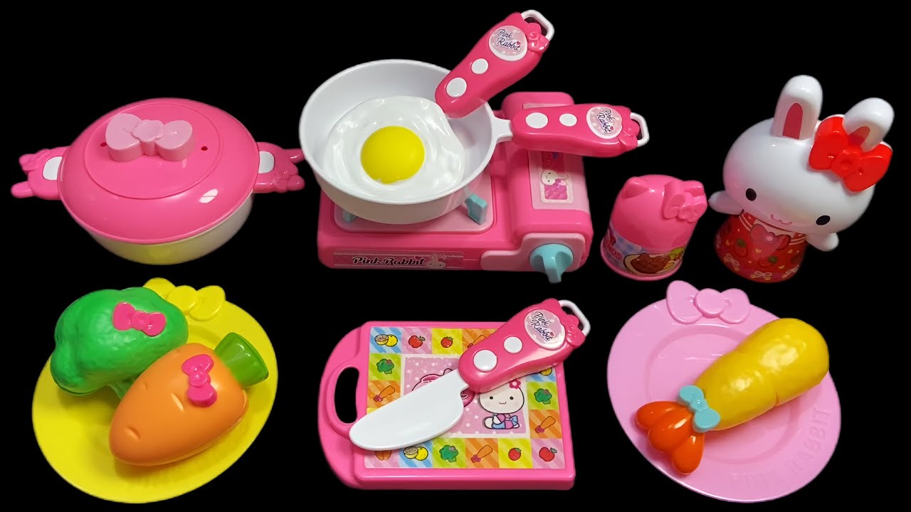 Pink Rabbit Mini Kitchen Set Satisfying with Unboxing Compilation Toys ...