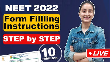 How to fill NEET 2022 Application Form ? Step by Step in 10 mins