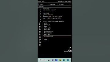 TikTok Logo in Python Programming #code #python #pythonforbeginners #tiktok #logodesign #turtle