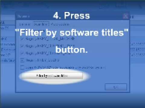 How to filter results in Recover Keys by software title