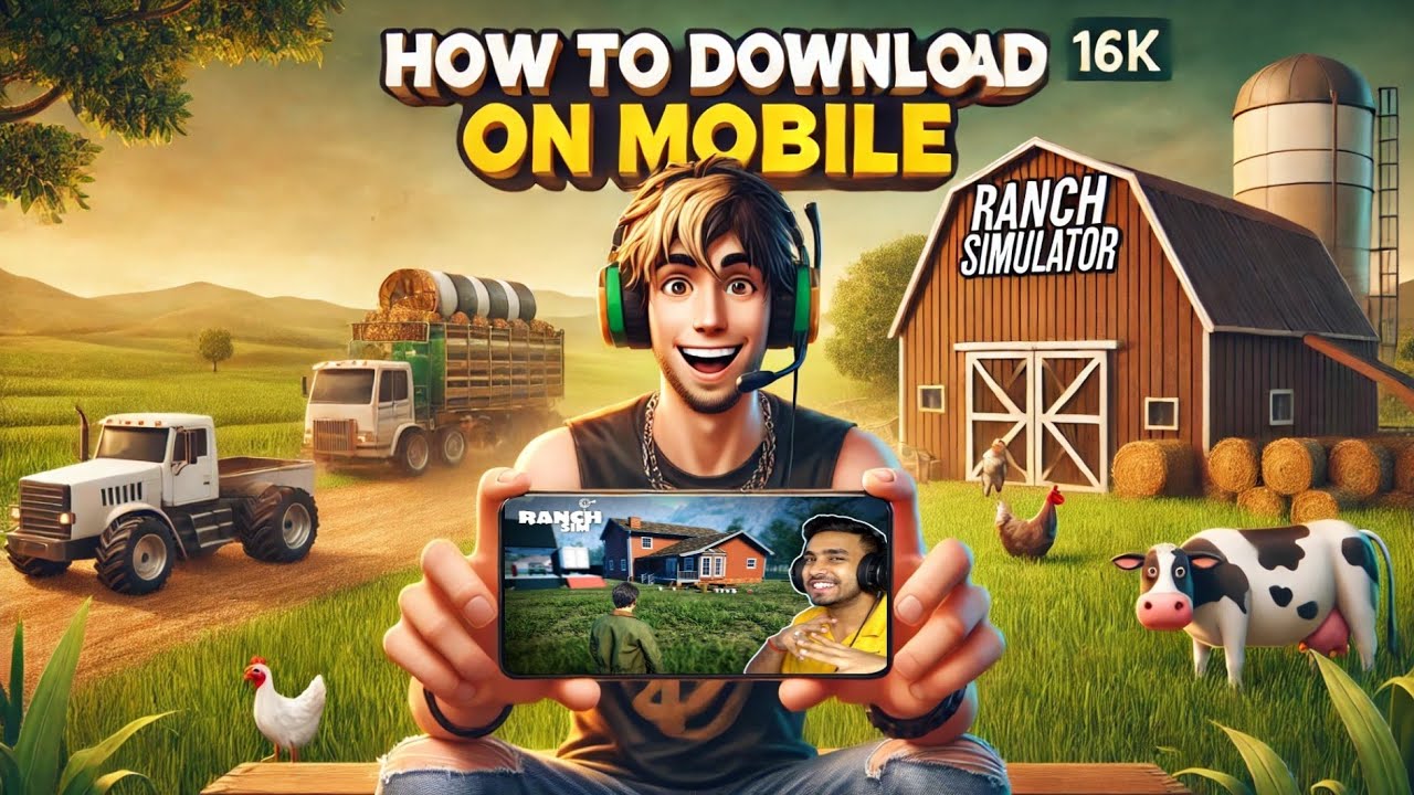 HOW TO DOWNLOAD AND PLAY RANCH SIMULATOR IN MOBILE 📲