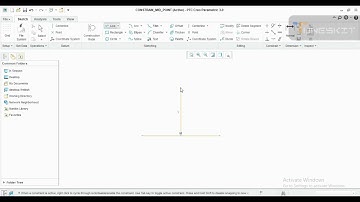 How to use mid point Constrain Command in Creo.#midpoint #creoparametric #2d