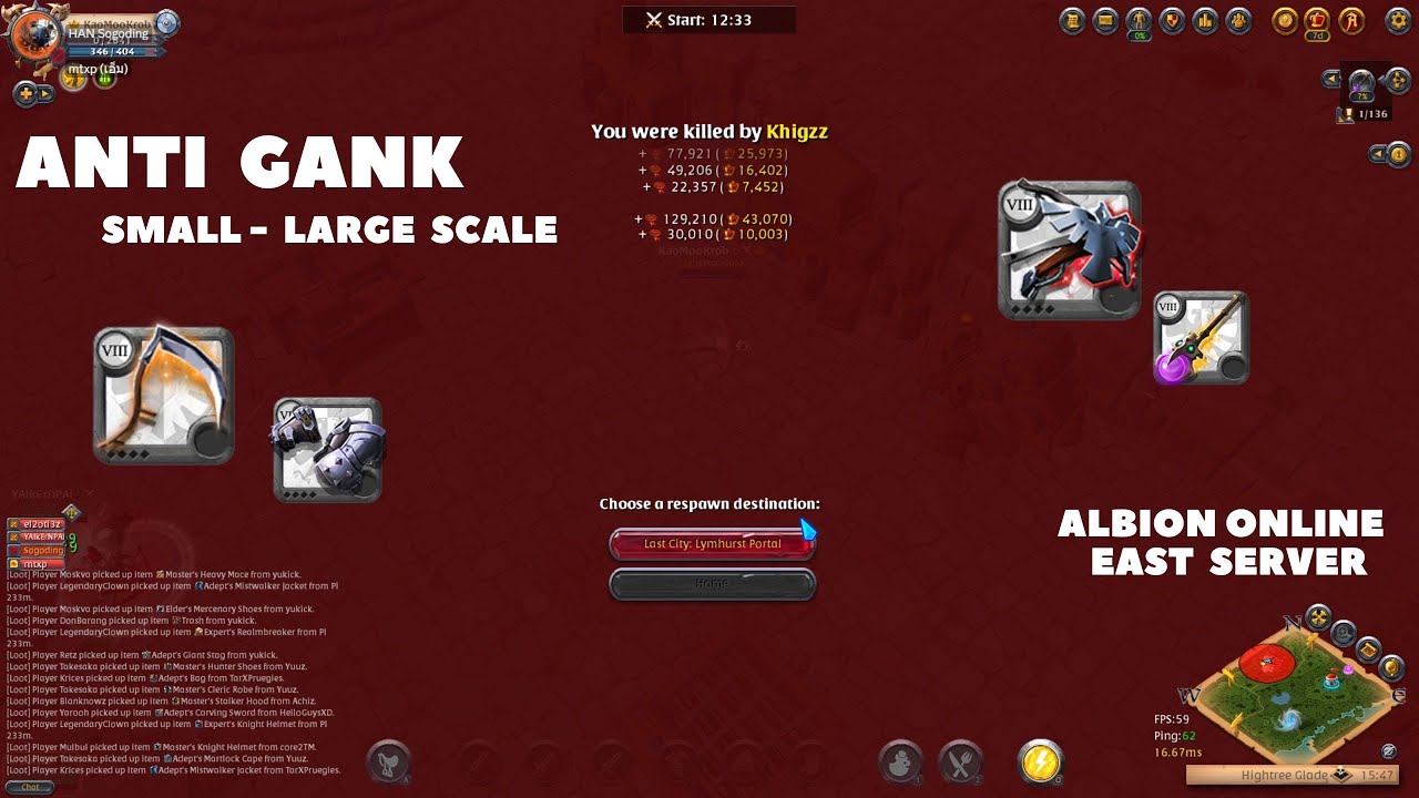 Albion Online // Anti Gank // Small Large Scale // Siege bow Bomb