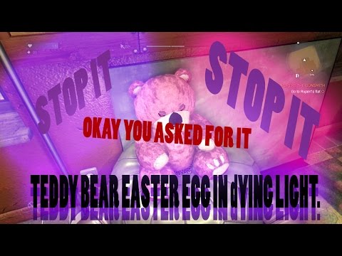 Dying Light Field Projector Blue Print LOCATION!! Pink Teddy Bear Easter Egg