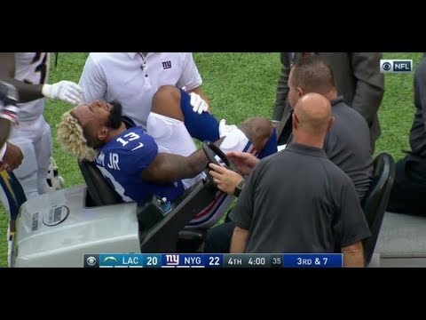 Odell Beckham Injuries Ankle *FOOTAGE*  @Jess-sr1cv