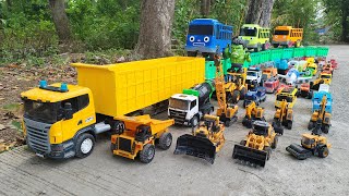 Mobil Truk Tronton Panjang Bongkar Mobil Mobilan Oleng, Dump Truck, Mobil Balap