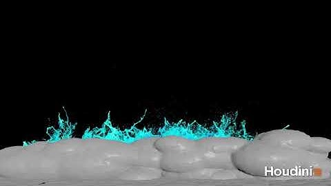 Houdini Crashing Wave Fluid Sim