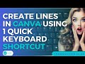 Thea&#39;s Tips, Tricks and Tutorials: Quickly Create Lines in Canva Using 1 Quick Keyboard Shortcut
