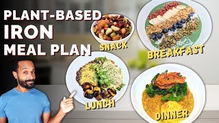 3 Plant-Based Meals for Iron Deficiency ?| Plant-Based Iron Meal Plan