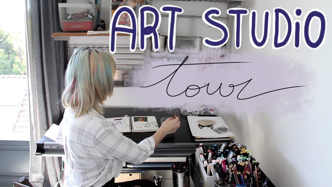 Art Studio Tour 🎨 Where I Work YouTube