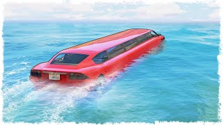 КОГДА УТОНЕТ ЛИМУЗИН??? ШОУ: ВОДА В GTA ONLINE!!!