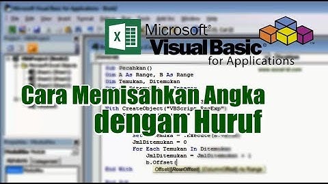 Cara Memisahkan Data Angka dan Huruf dengan VBA