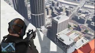 GTA 5 - CIA Rooftop Siege   Ten Star Escape