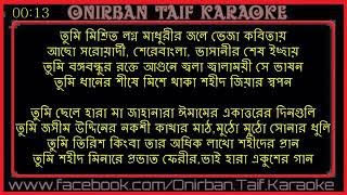 Amar Sonar Bangla || James || Prince Mahmud || Only Music From Karaoke || ForMusiciansToRearsTheSong