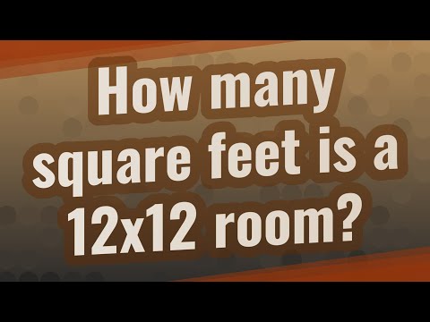 How many square feet is a 12x12 room?
