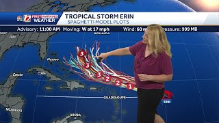 Tropical Storm Erin, Update August 14