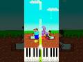 Will mermaid pomni help steve taught tricky greedy jax a lesson  tadc shibatoons piano tutorial