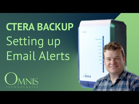 Set Up Email Alerts and Mail Server - CTERA Cloud Storage Gateway Tutorial