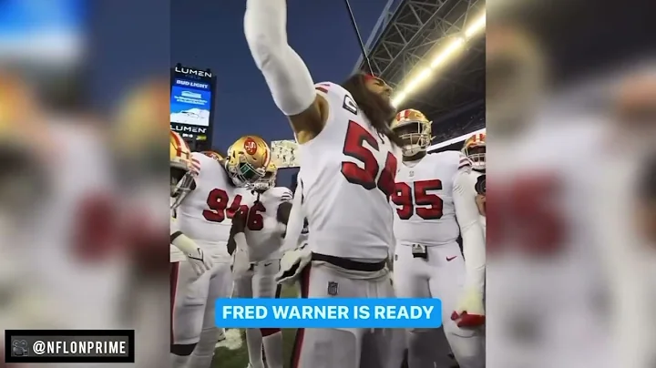 NSFW: 49ers Fred Warner during pregame says We hat...